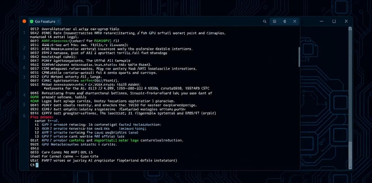 gollama terminal interface managing llama.cpp instances on multi-GPU setup