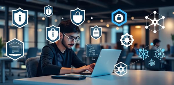 Developer securing Docker containers and Kubernetes workloads