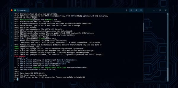 gollama terminal interface managing llama.cpp instances on multi-GPU setup