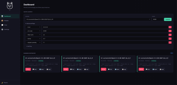 Gollama - The llama.cpp Instance Manager You Didn't Know You Needed