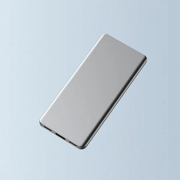 Xiaomi UltraThin magnetic power bank sitting flush against a phone